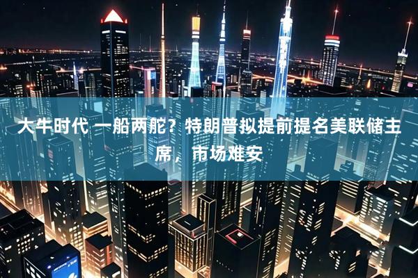 大牛时代 一船两舵？特朗普拟提前提名美联储主席，市场难安